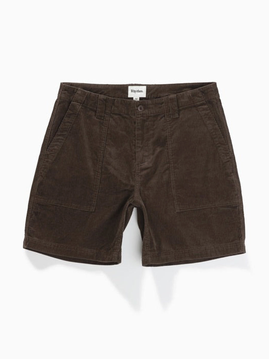 Worn Path Cord Shorts - Brown