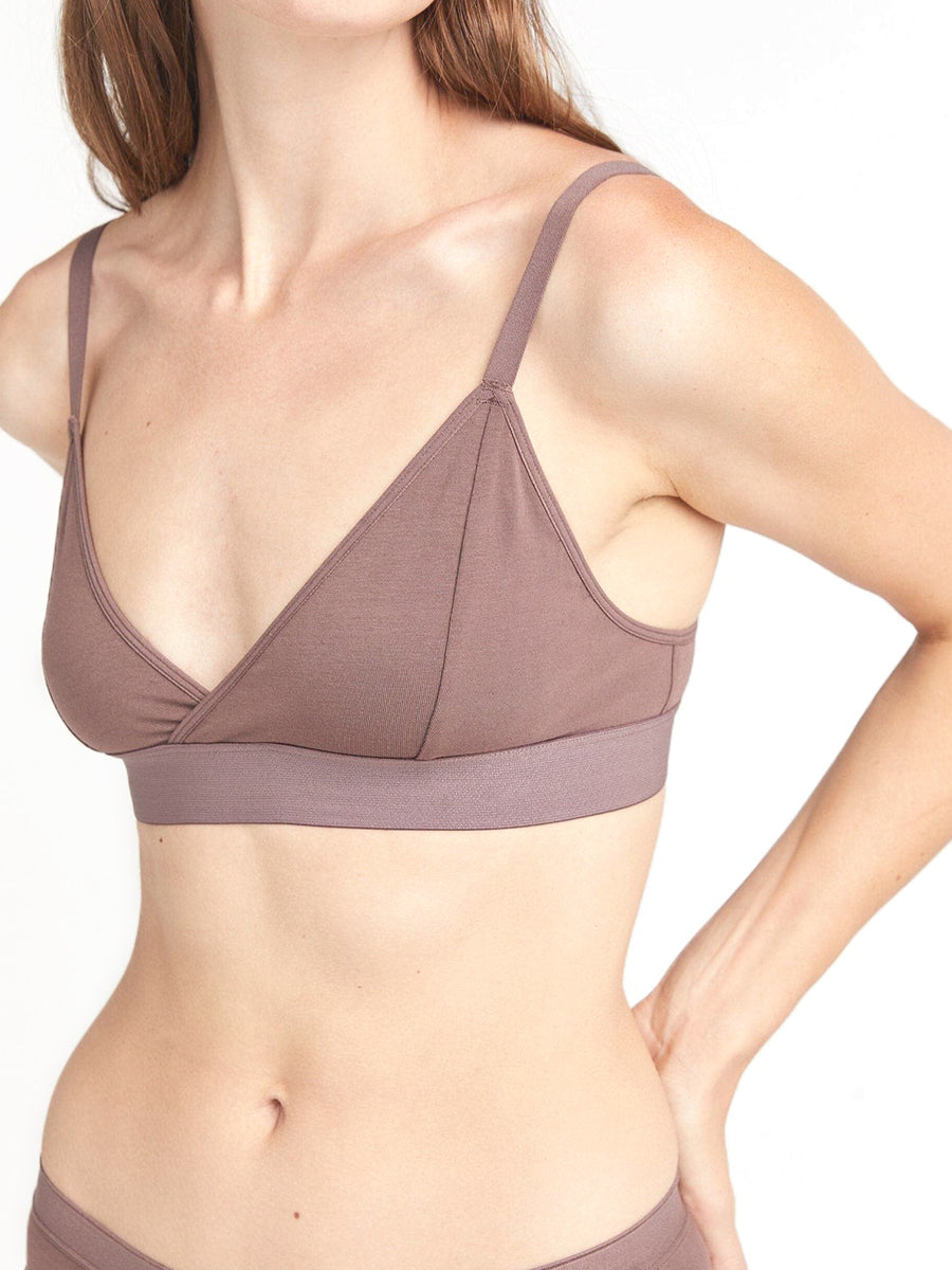 Classic Bralette - Plum Smoke