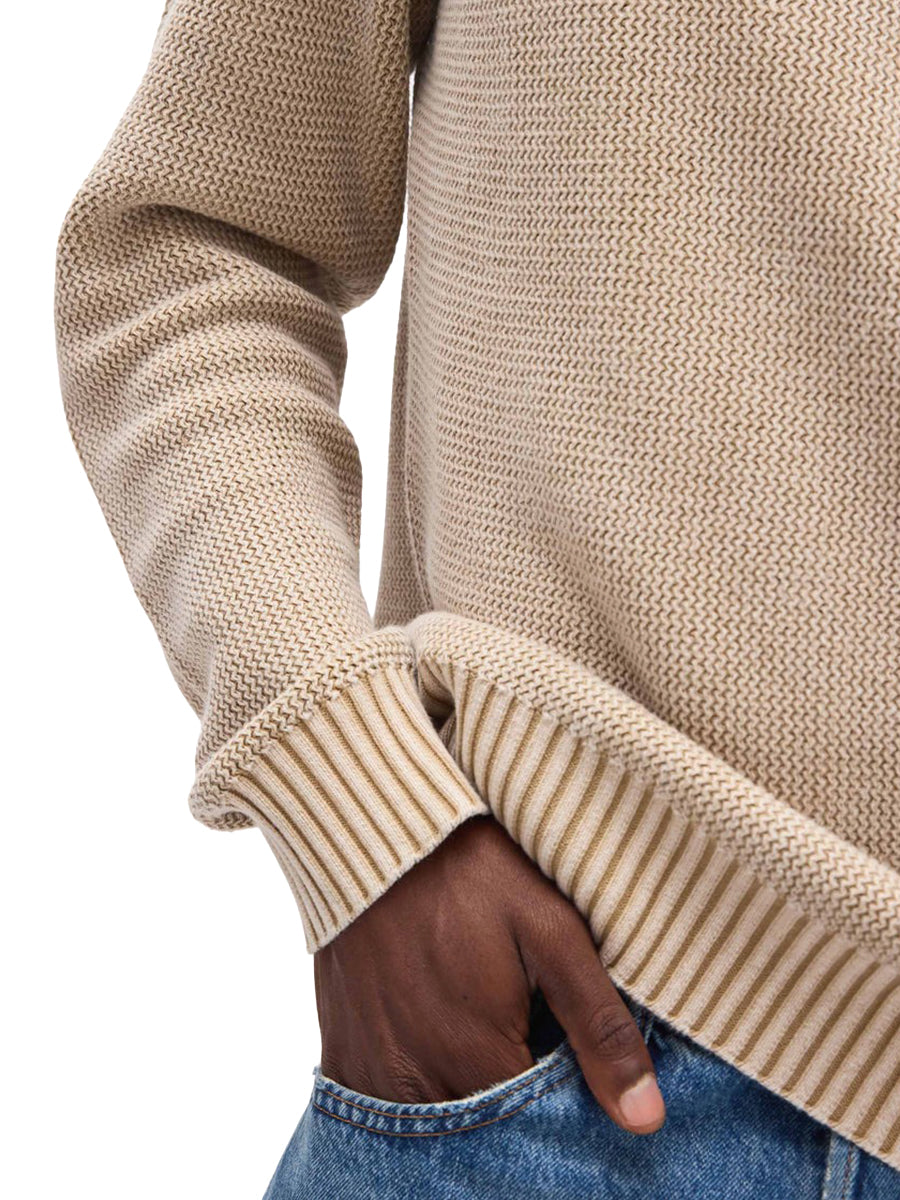Dune Open Knit Sweater - Khaki