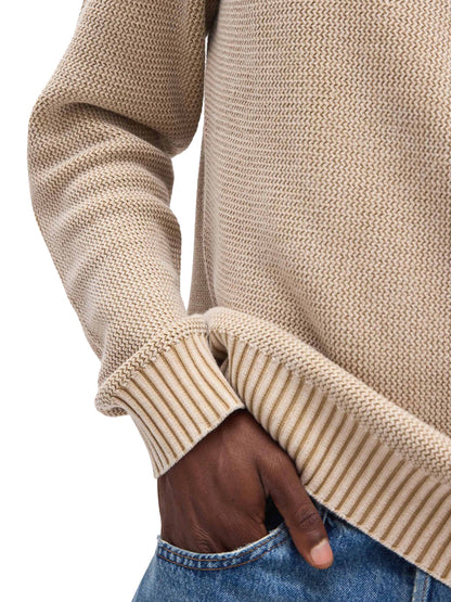 Dune Open Knit Sweater - Khaki