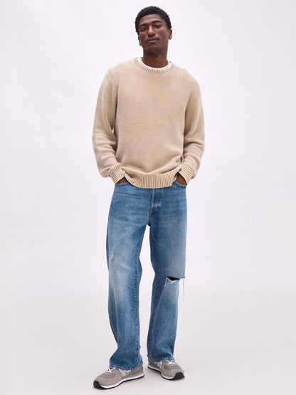 Dune Open Knit Sweater - Khaki