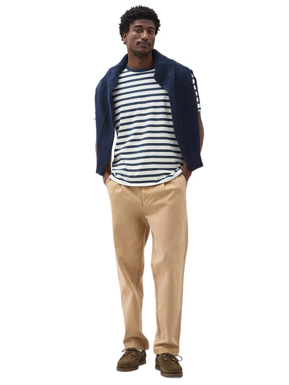 Men's Short Sleeve Stripe Pima Tee - Nautical Stripe