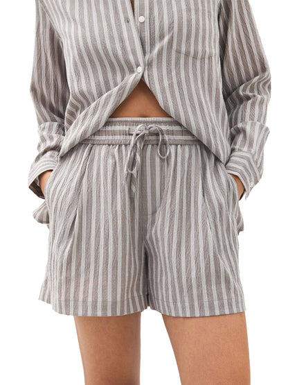 Palermo Shorts - Black & White Stripe