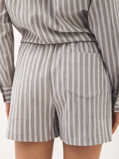 Palermo Shorts - Black & White Stripe