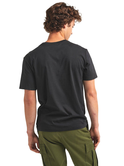 Men's Short Sleeve Pima Pocket Tee - Black