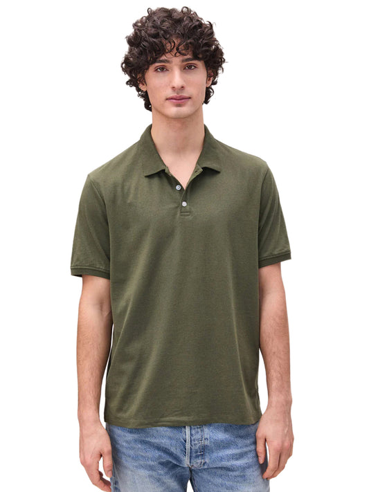Recycled Cotton Polo - Surplus Green
