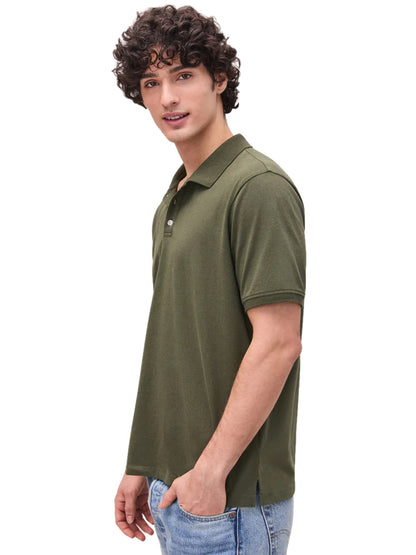 Recycled Cotton Polo - Surplus Green