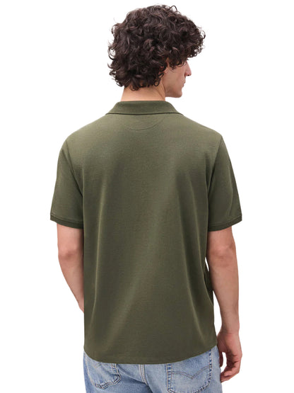 Recycled Cotton Polo - Surplus Green