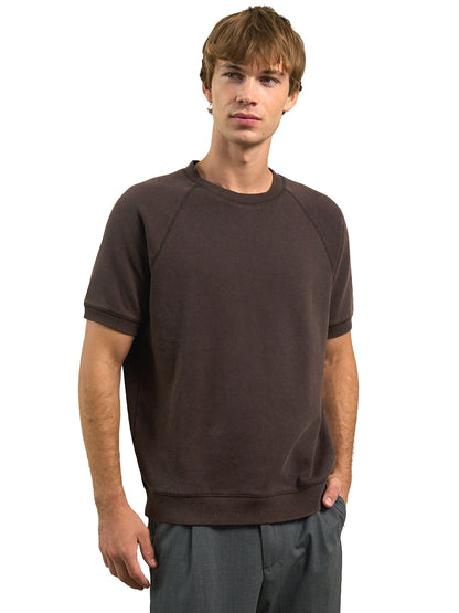 Recycled Fleece Raglan Sweatshirt - Ganache