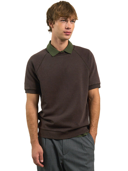 Recycled Fleece Raglan Sweatshirt - Ganache