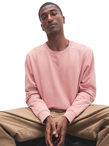 Men's Recycled Crewneck Sweatshirt - Pink Sands