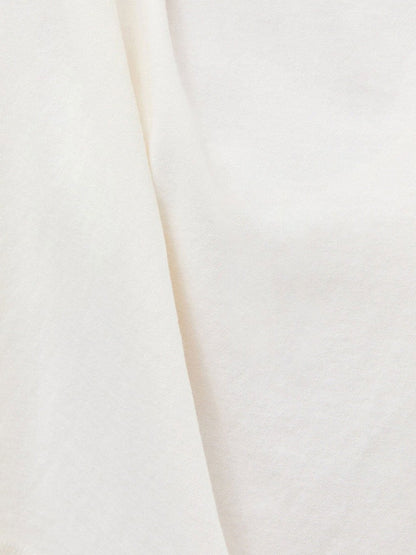 Relaxed Short Sleeve Crop Tee - Bone