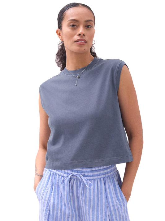 Relaxed Muscle Tee - Vintage Indigo
