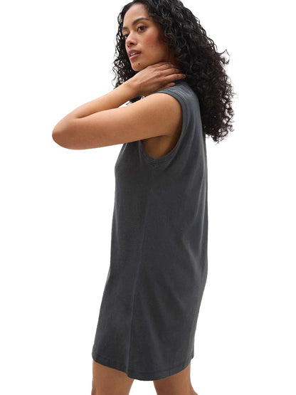 Relaxed Muscle Tee Dress - Stretch Limo