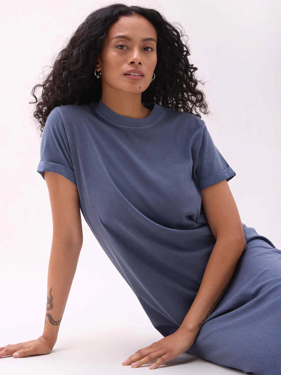 Relaxed Tee Dress - Vintage Indigo