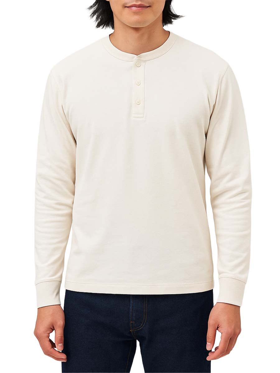 Work Week Pima Henley - Bone
