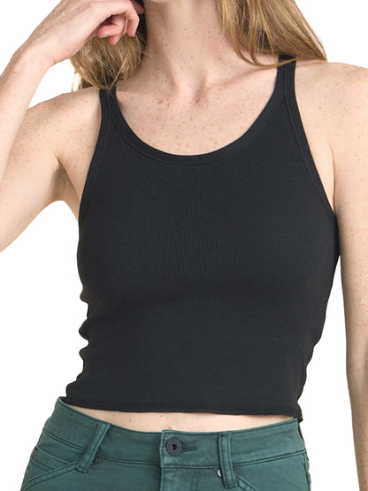 Wind Worn Tank - Black