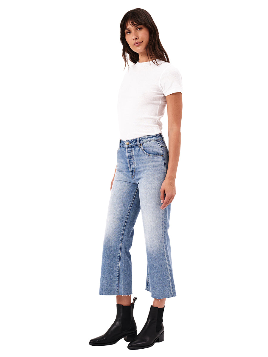 Classic Flare Crop Jeans - Chloe Blue