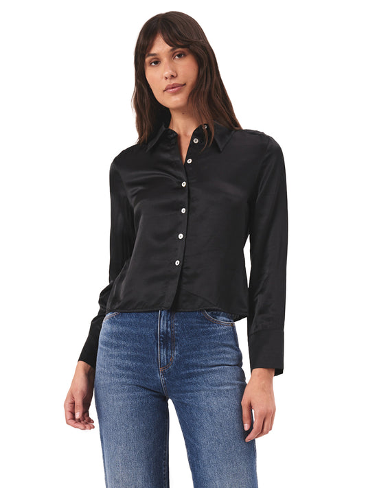 Classic Silk Shirt - Black