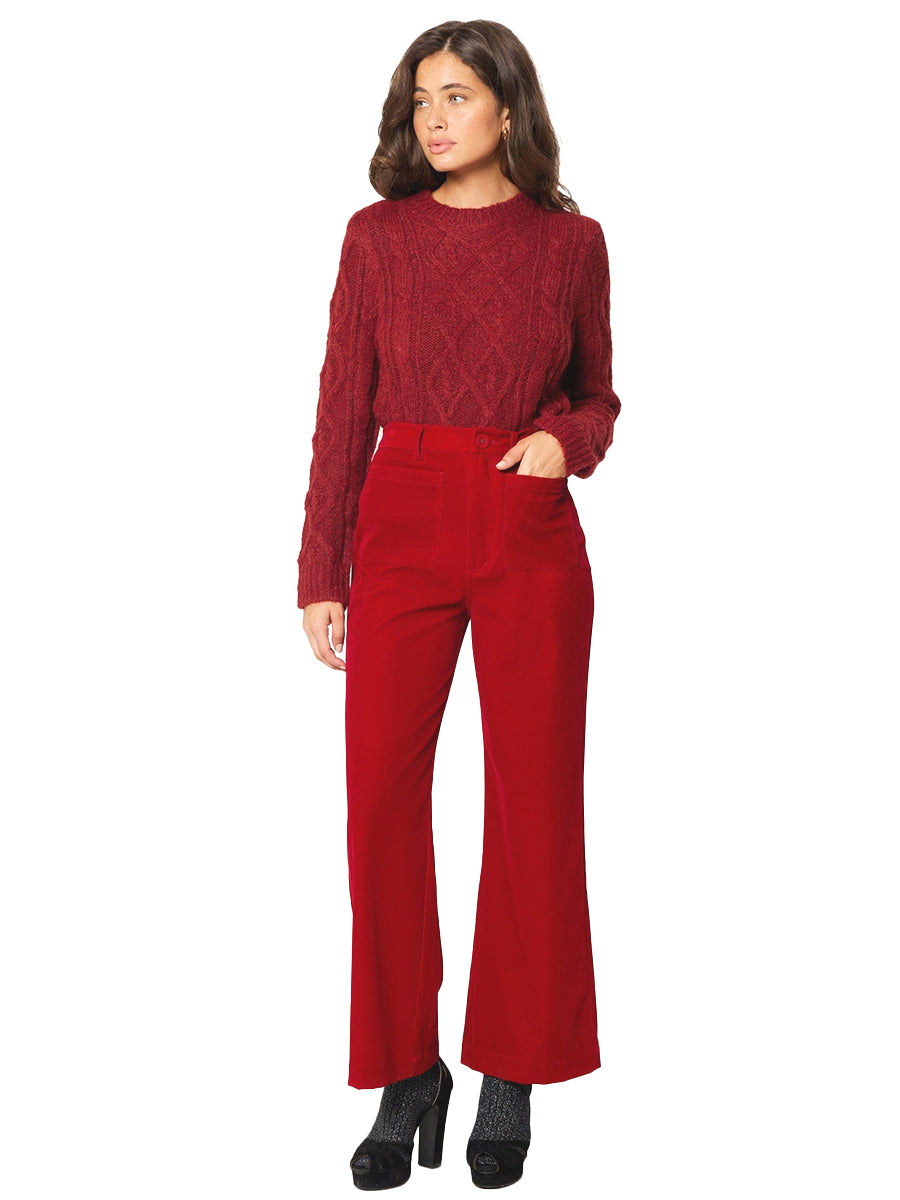 Sailor Pant - Ruby Velvet