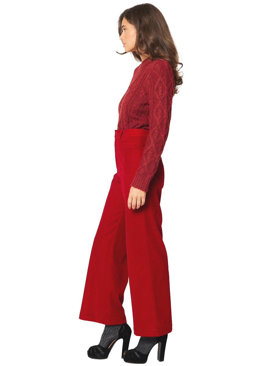 Sailor Pant - Ruby Velvet