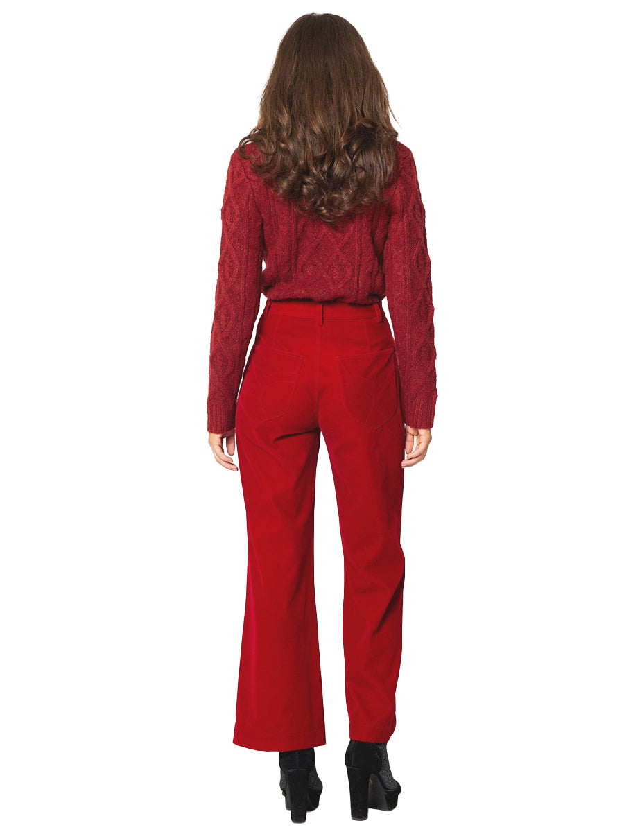 Sailor Pant - Ruby Velvet