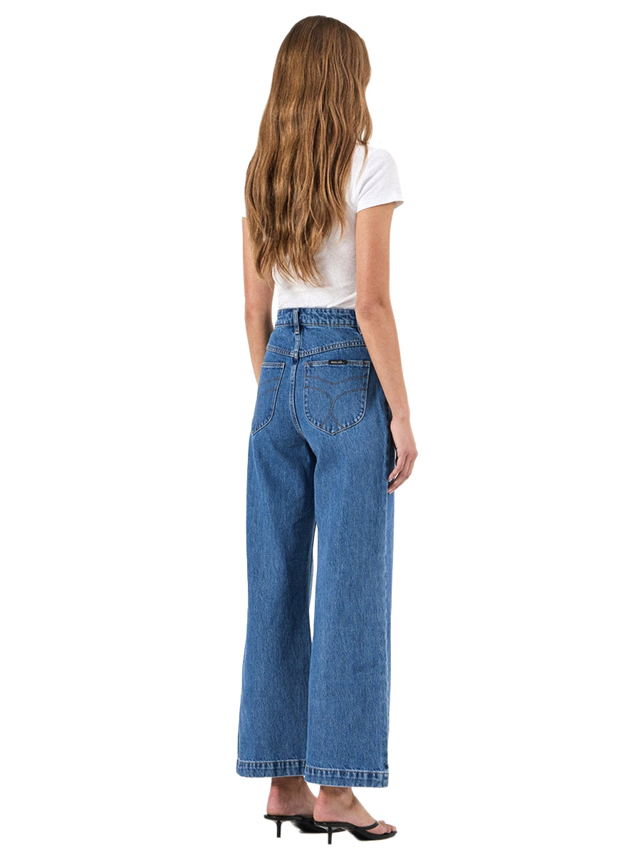 Sailor Wide-Leg Jeans - Ashley Blue