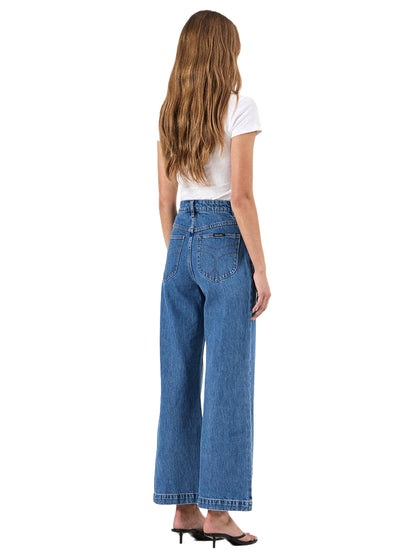 Sailor Wide-Leg Jeans - Ashley Blue