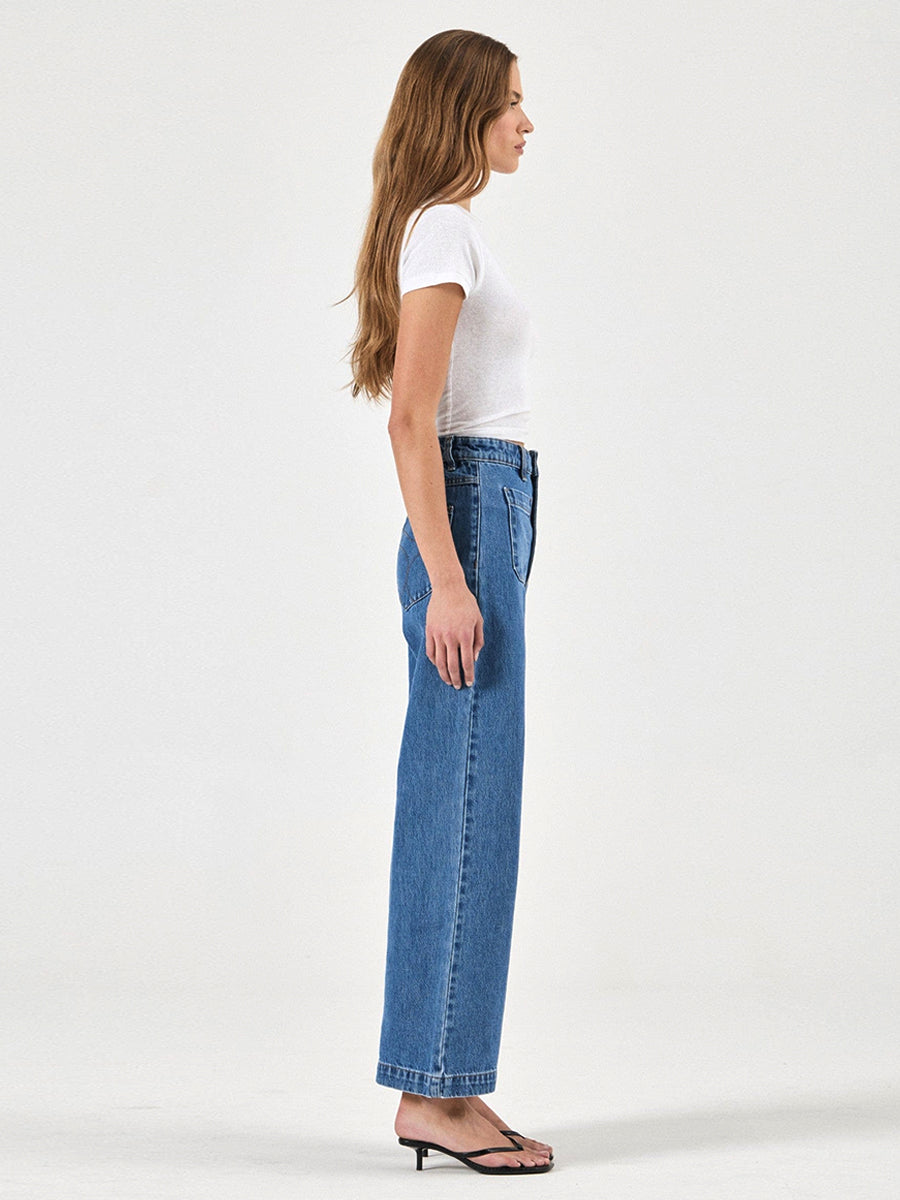 Sailor Wide-Leg Jeans - Ashley Blue