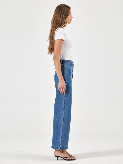 Sailor Wide-Leg Jeans - Ashley Blue