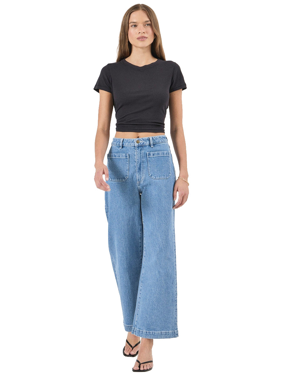 Sailor Wide-Leg Jeans - Lily Blue