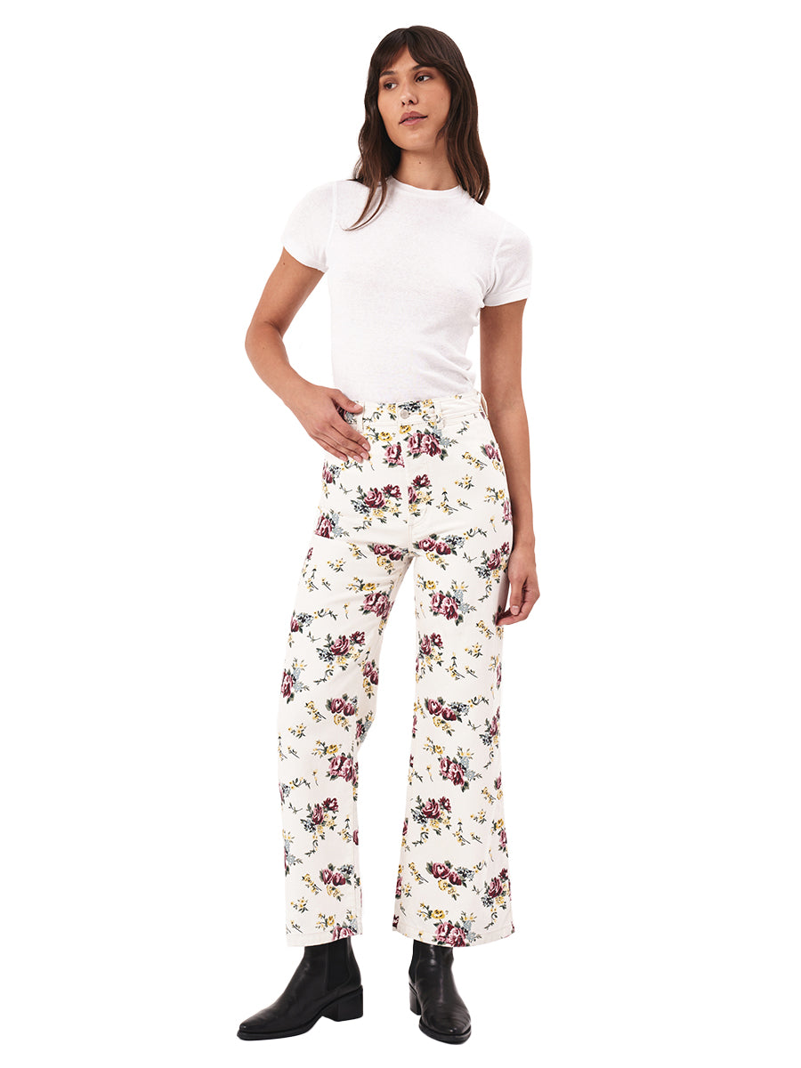 Sailor Pant - Cream Floral