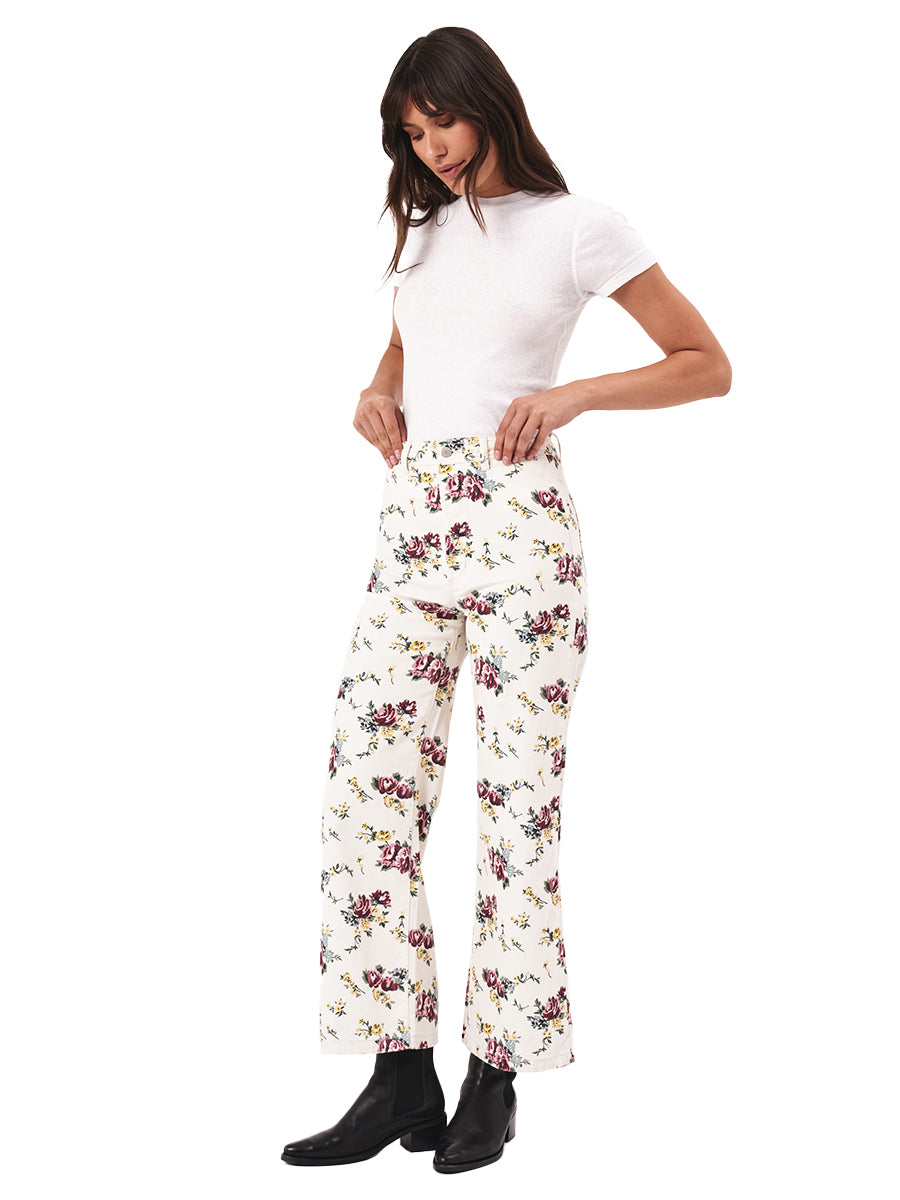 Sailor Pant - Cream Floral