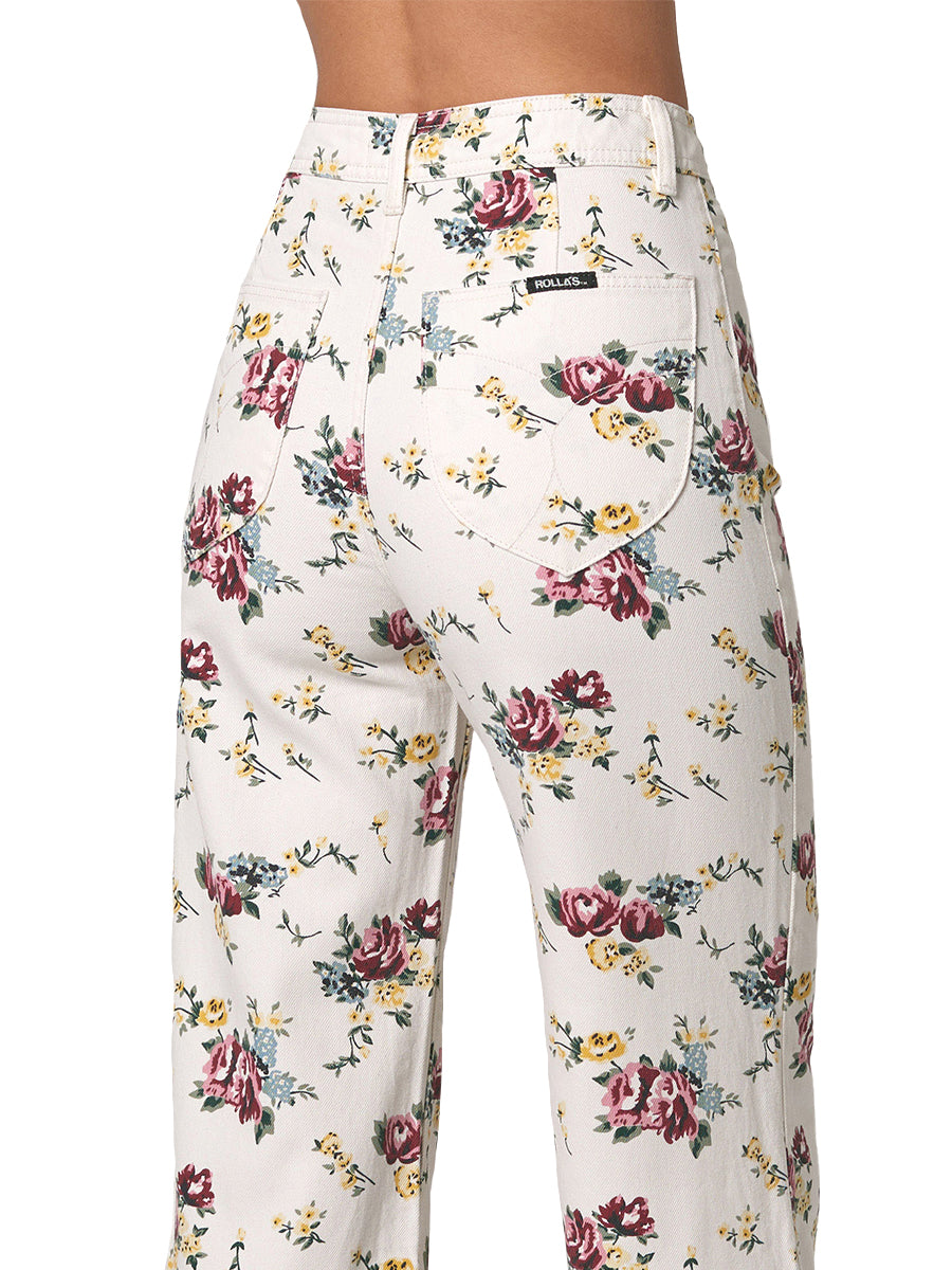 Sailor Pant - Cream Floral