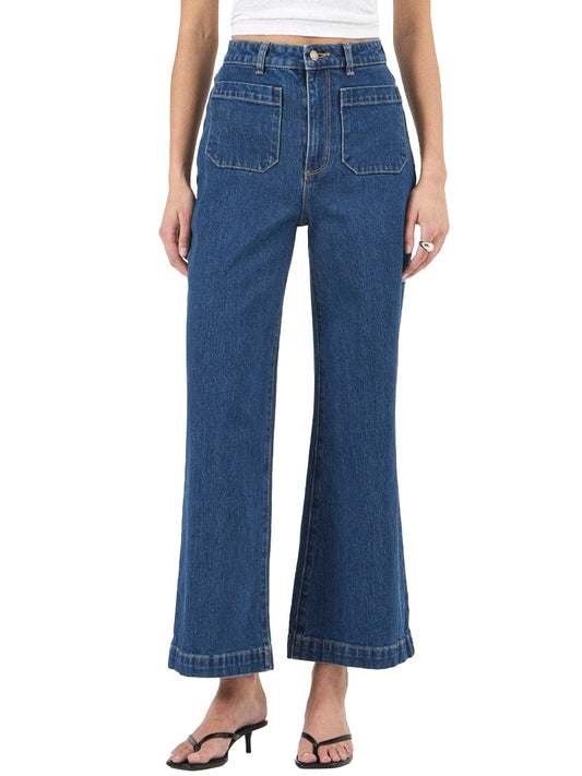 Sailor Wide-Leg Jeans - Eco Ruby Blue