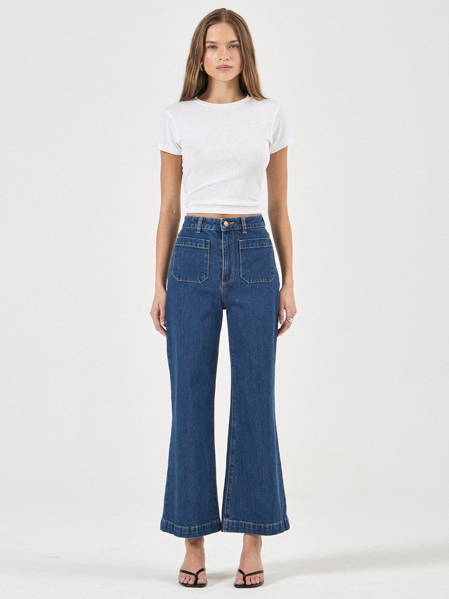 Sailor Wide-Leg Jeans - Eco Ruby Blue
