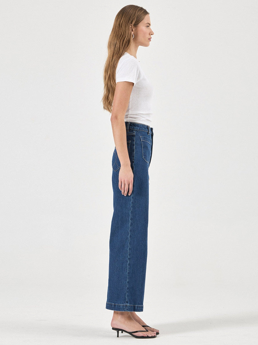 Sailor Wide-Leg Jeans - Eco Ruby Blue