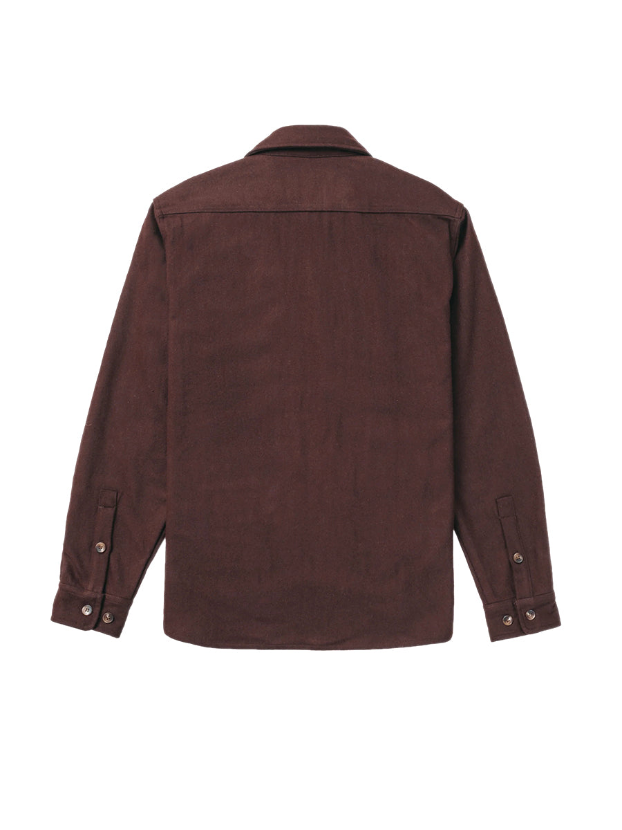 7810 Wool CPO Shirt - Brown