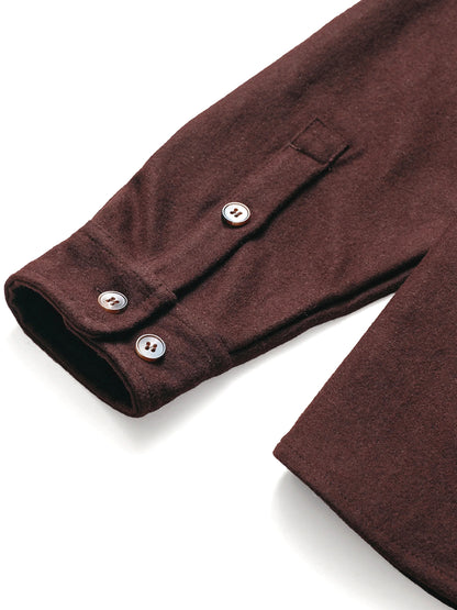 7810 Wool CPO Shirt - Brown