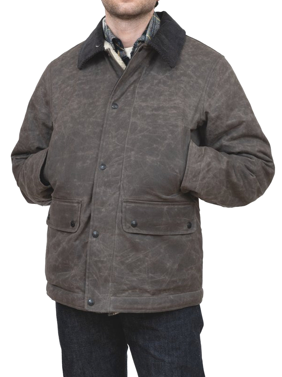 8438 Waxed Cotton Country Men's Jacket - Charcoal