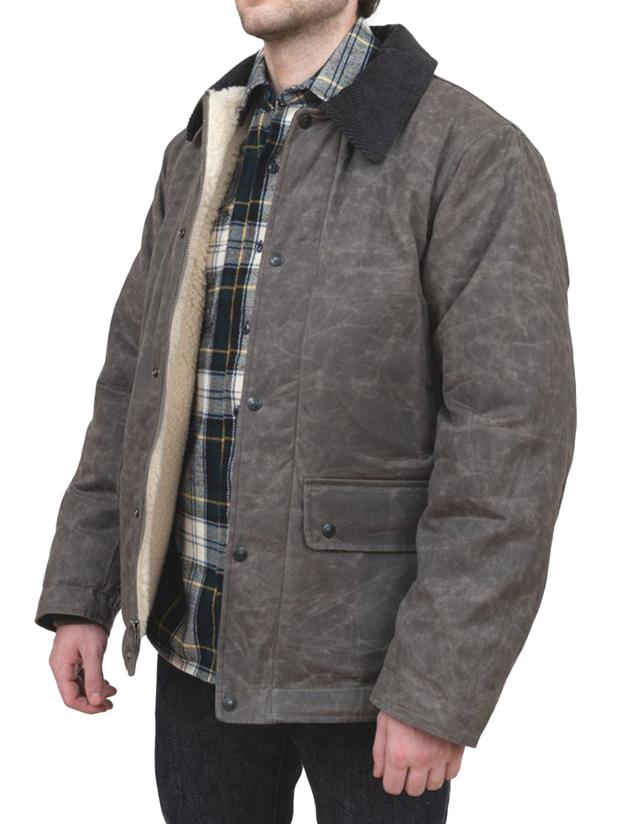 8438 Waxed Cotton Country Men's Jacket - Charcoal