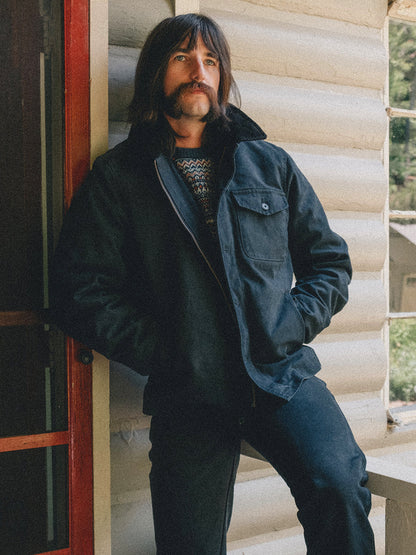 8625 Cotton Canvas Deck Jacket - Black