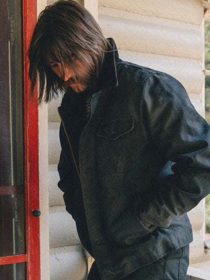8625 Cotton Canvas Deck Jacket - Black