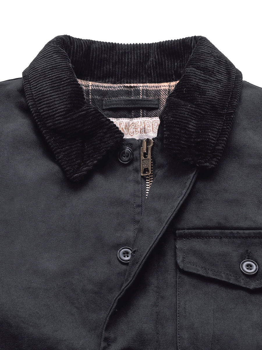 8625 Cotton Canvas Deck Jacket - Black