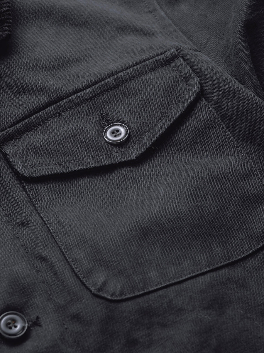 8625 Cotton Canvas Deck Jacket - Black