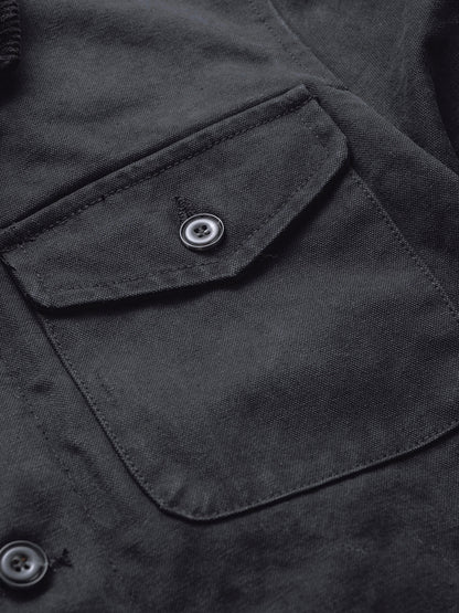 8625 Cotton Canvas Deck Jacket - Black
