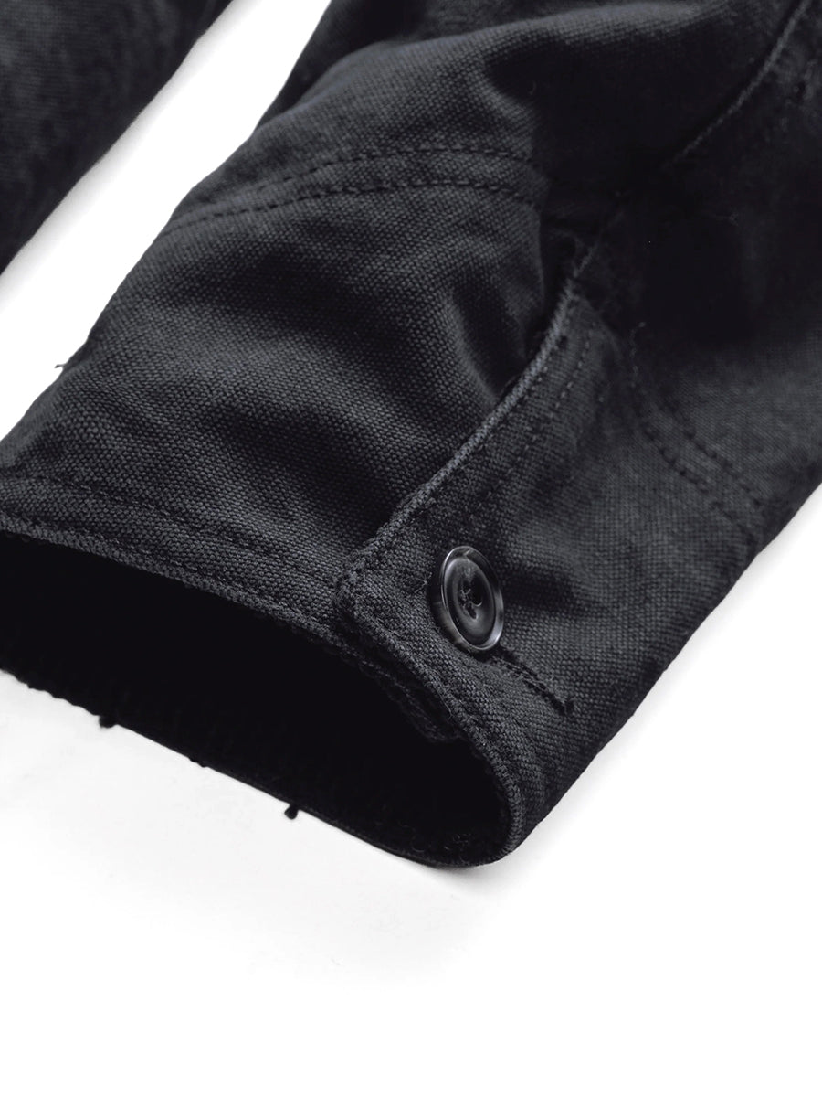 8625 Cotton Canvas Deck Jacket - Black