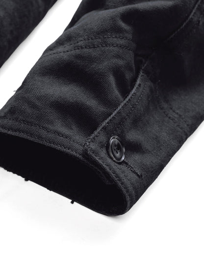 8625 Cotton Canvas Deck Jacket - Black