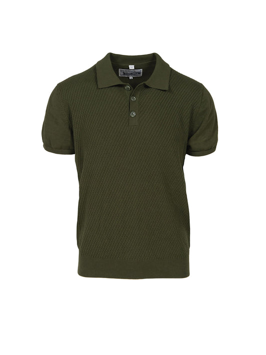 SH2409 Knit Polo - Olive