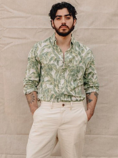 SH2521 Fern Print Work Shirt